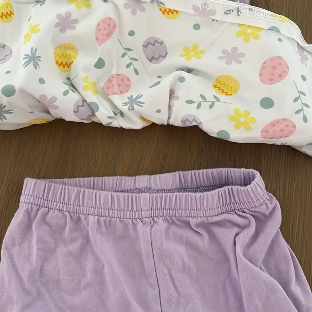 Stitchy Fish boutique girls Easter outfit - Picture 3 of 6